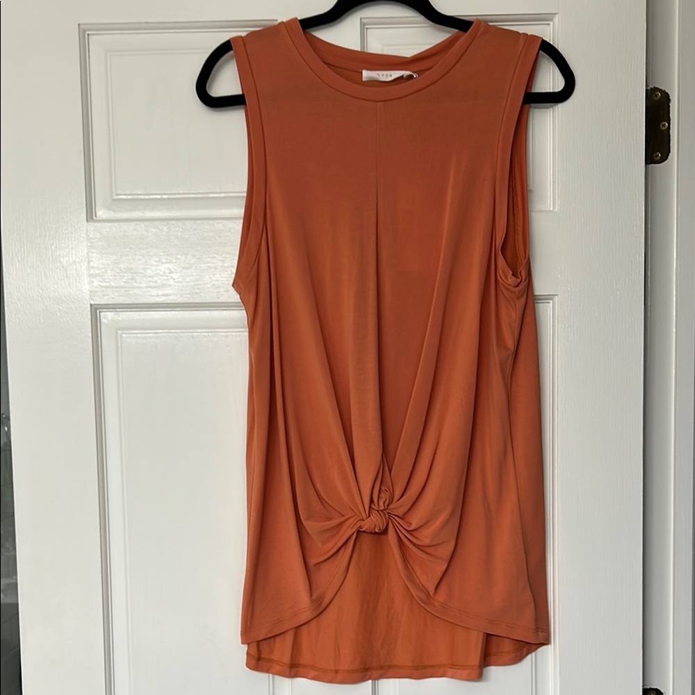 Women's Orange Sleeveless Top